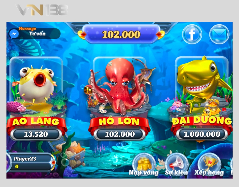 Kho game đa dạng tại Bắn Cá Thần Tài